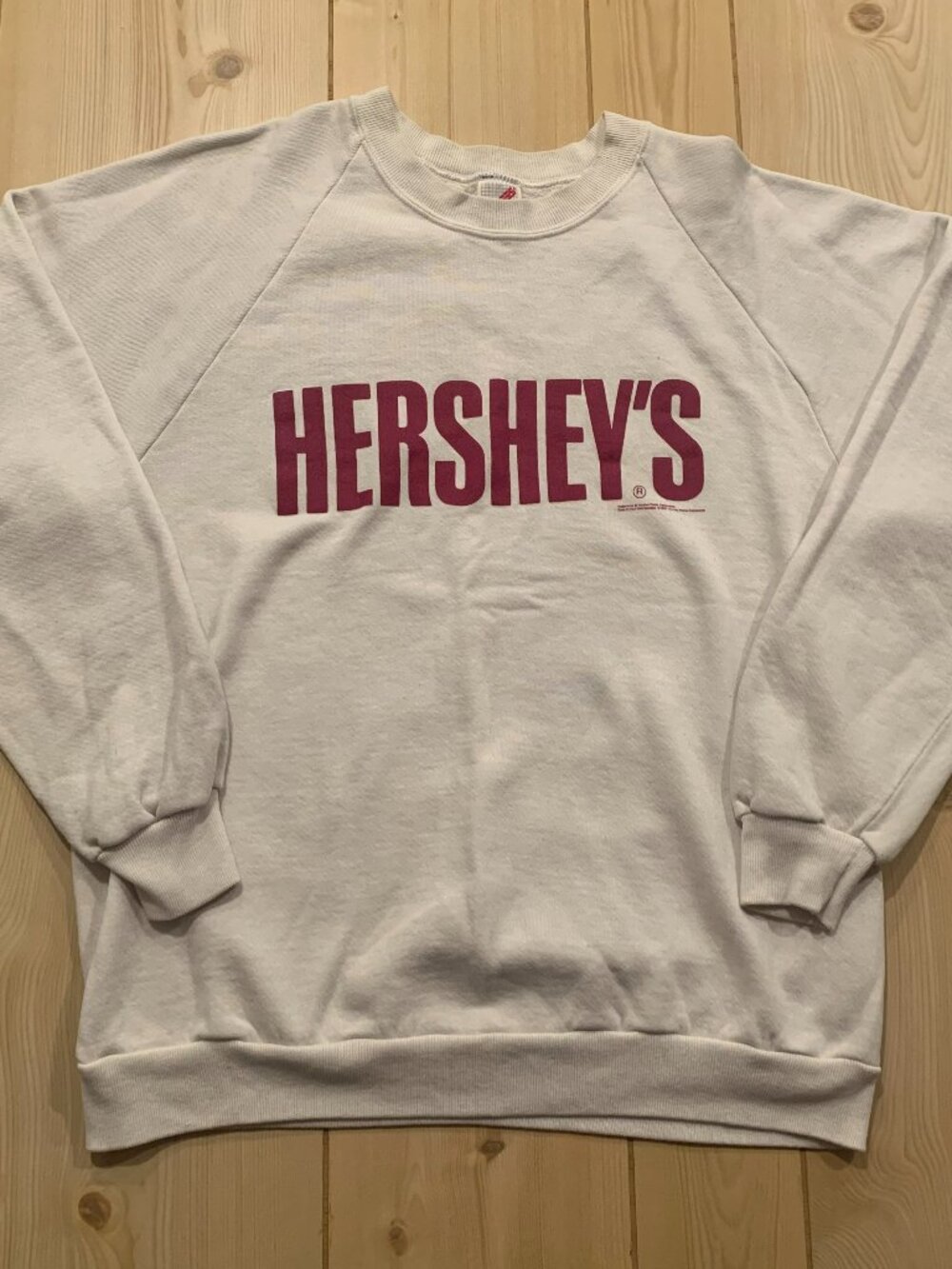 Vintage 90s Hershey's Chocolate Candy Bar Foods Retro 1990 Sweatshirt Size XL